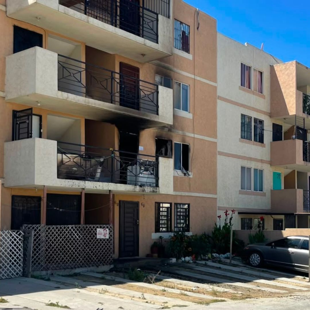 Investigan Muerte de Dos Personas Tras Incendio en Departamento de Tijuana